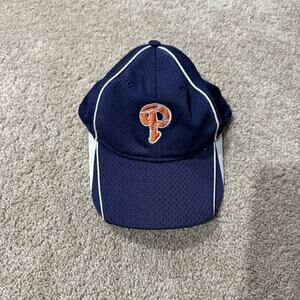 Augusta Sportwear Orange & Dark Navy Blue "P" Baseball Cap Adult Size Hat